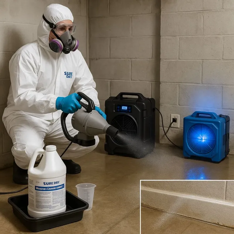 Sanitization and Odor Removal process in Finderne, NJ